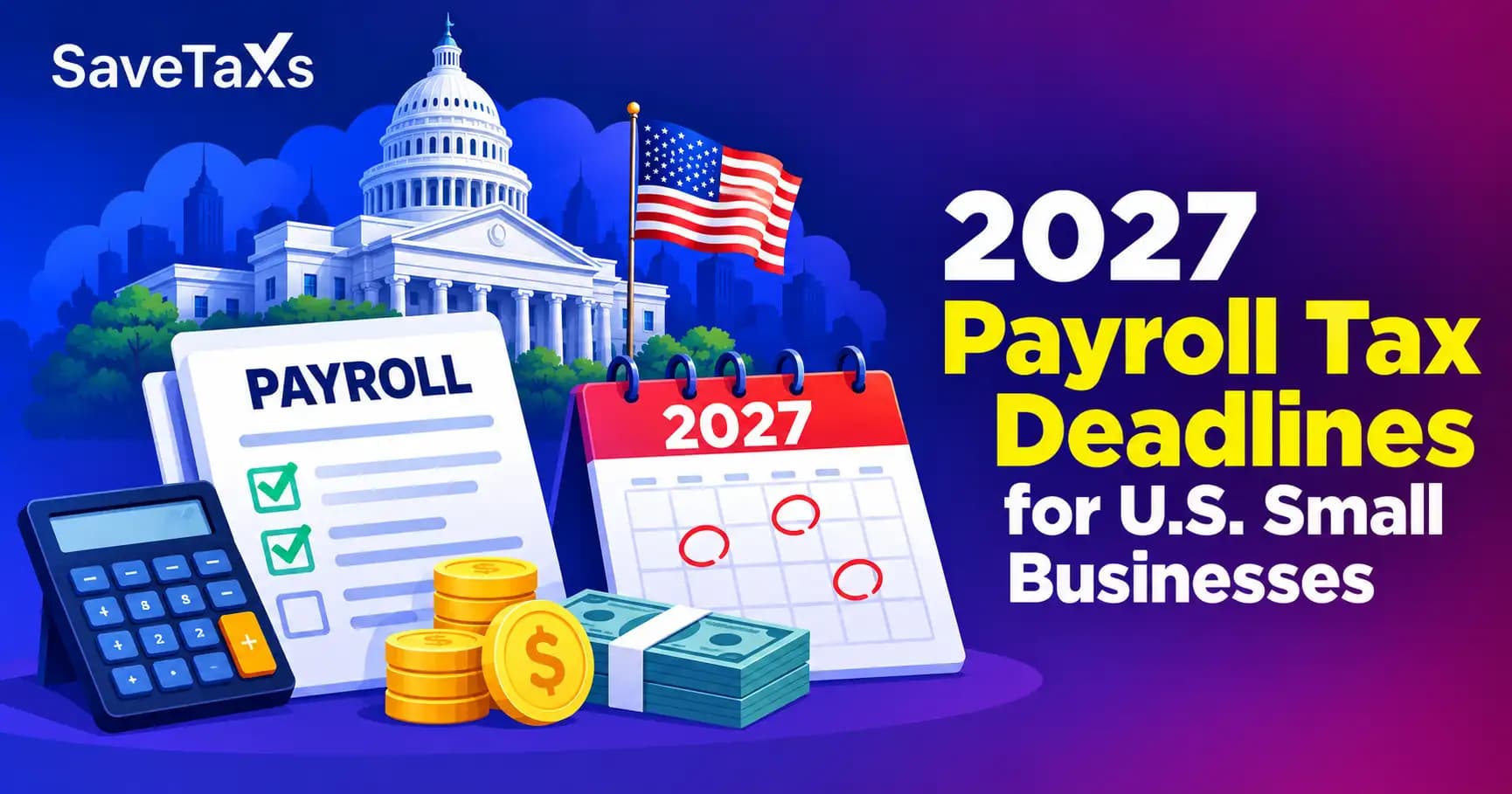 2027 Payroll Tax Deadlines for U.S. Small Businesses