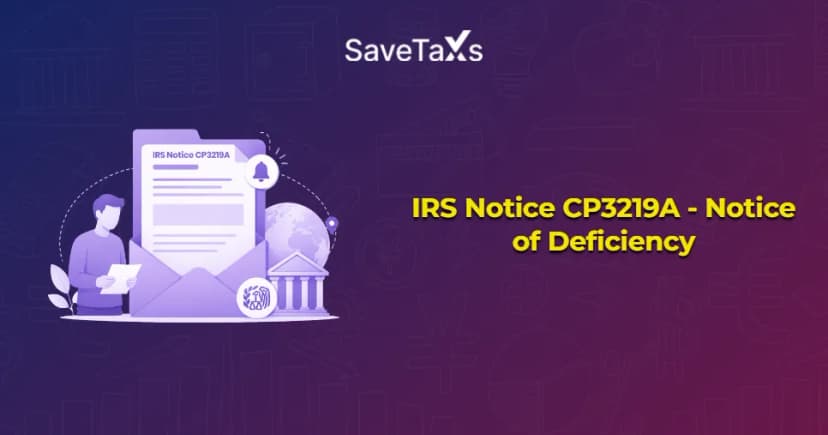 IRS Notice CP3219A - Notice of Deficiency 