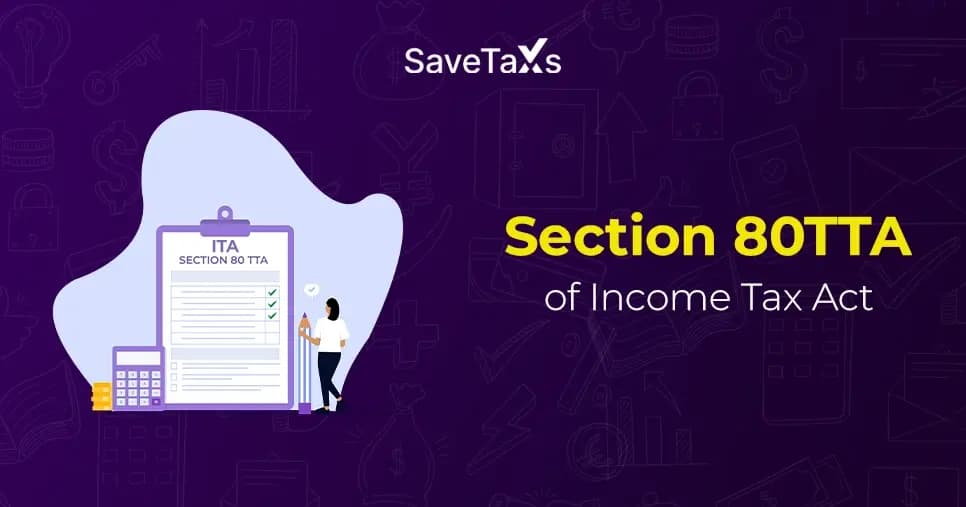 deduction on savings accounts under Section 80TTA