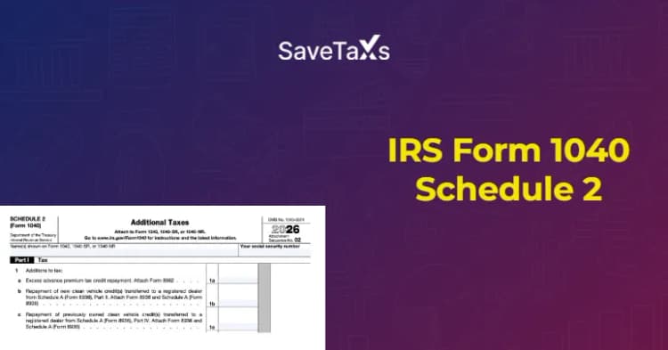 IRS Form 1040 Schedule 2