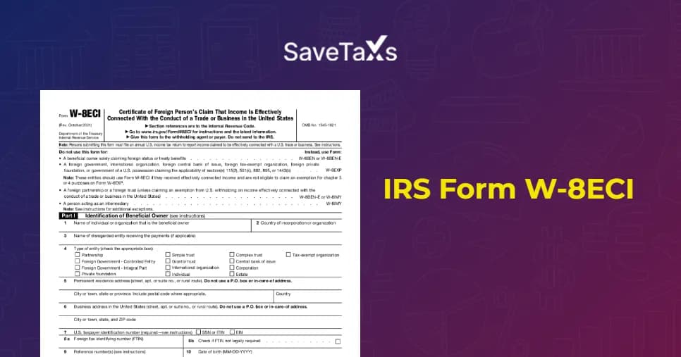 IRS Form W-8ECI