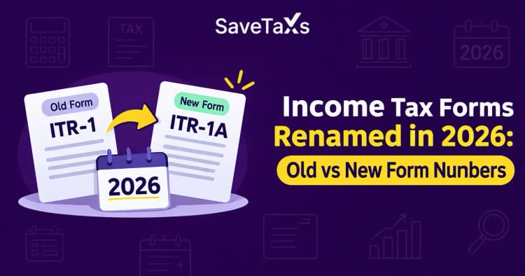 Income Tax Forms Renamed in 2026