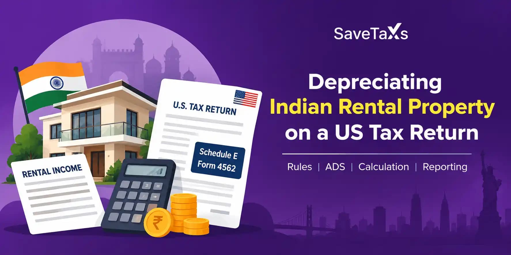 Depreciating Indian rental property on a US tax return