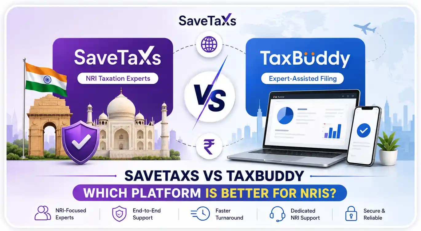Savetaxs vs TaxBuddy NRI tax filing services comparison