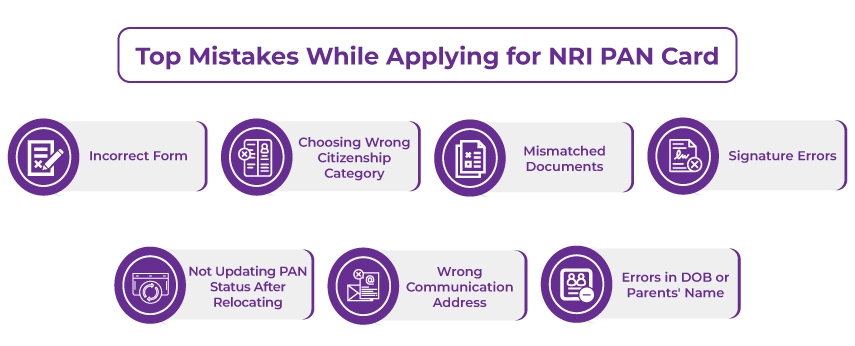 Top Mistakes While Applying for NRI PAN Card Top Mistakes While Applying for NRI PAN Card