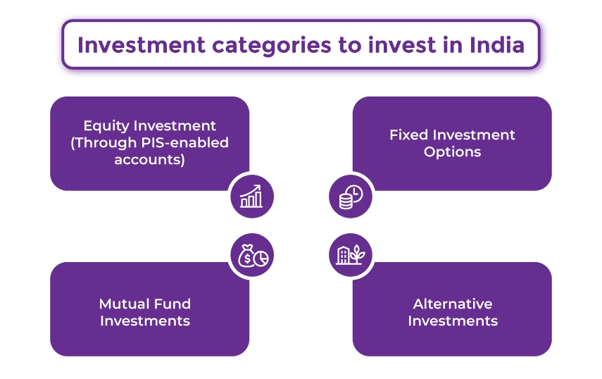 investment categories to invest in India