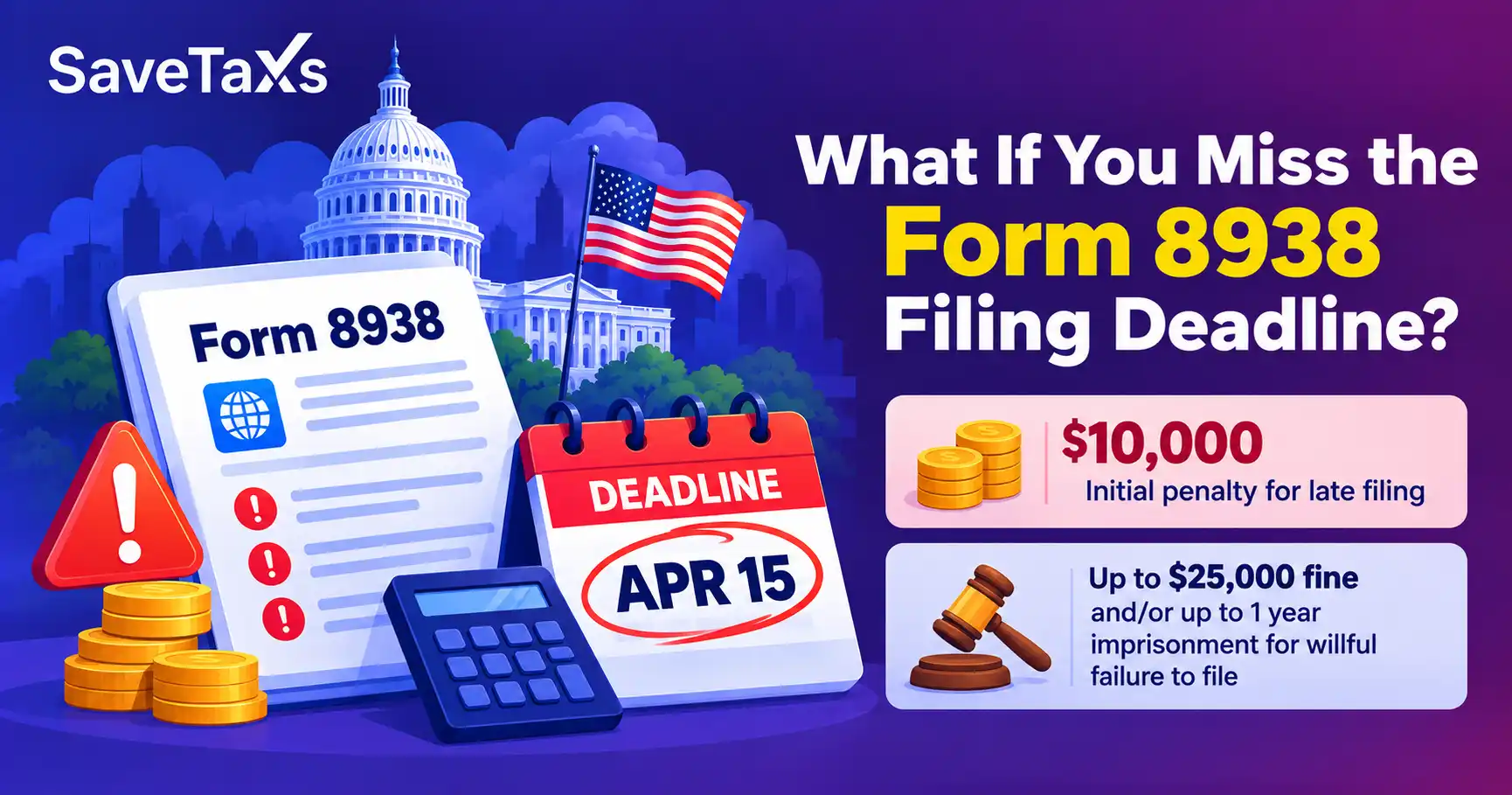 Miss the Form 8938 Filing Deadline
