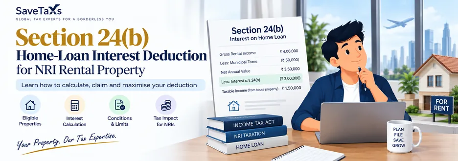 Calculate NRI home-loan interest deduction under Section 24(b)