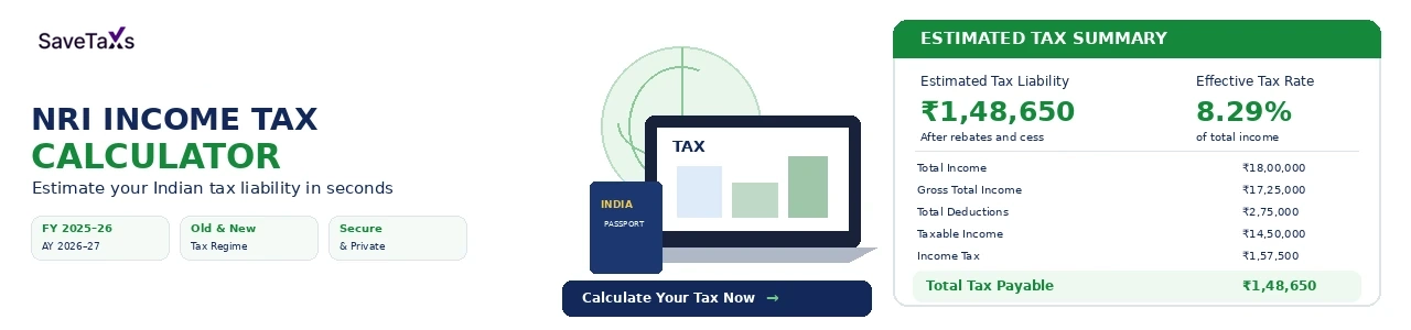 Estimate NRI income tax liability for September 2026