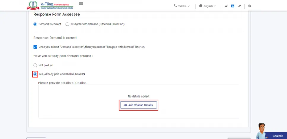 Yes, already paid, and Challan has CIN