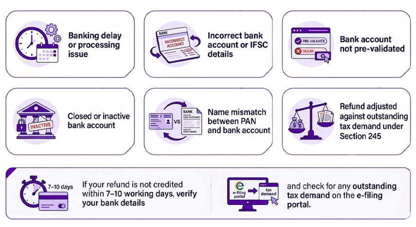 Common Reasons for Refund Not Showing in Bank Account