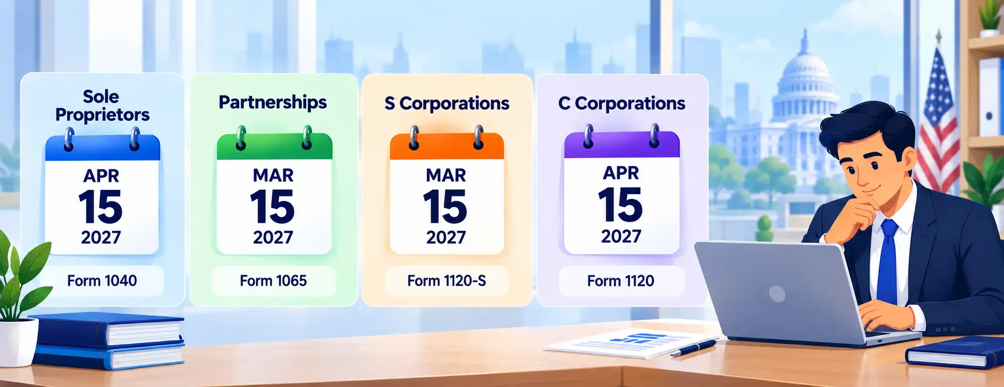 U.S. Business Taxes Due dates