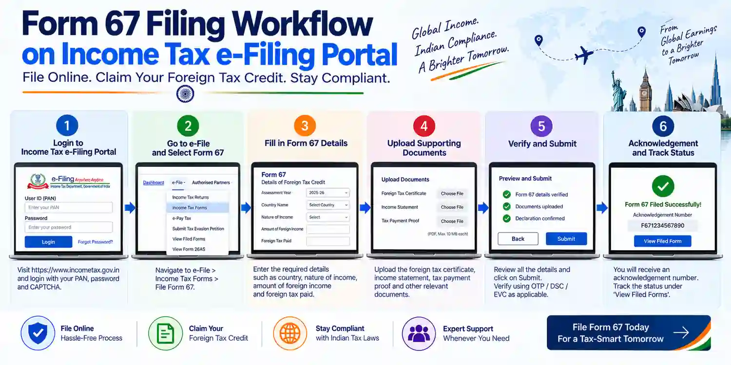 File Form 67 for Foreign Tax Credit online