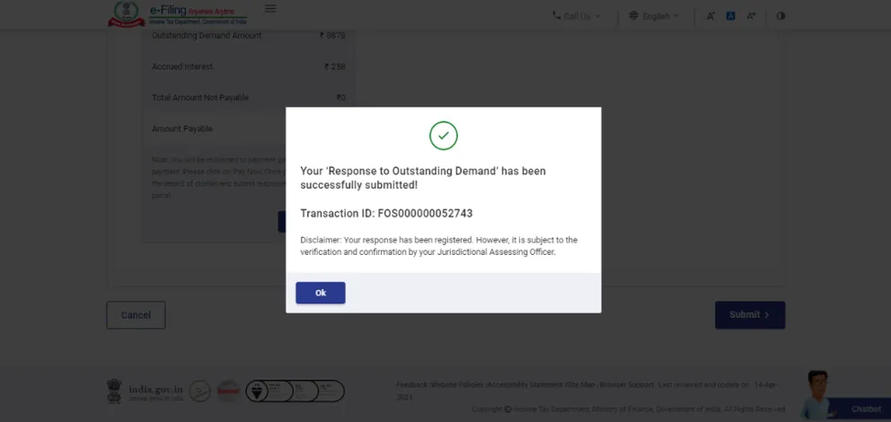 Submit Response