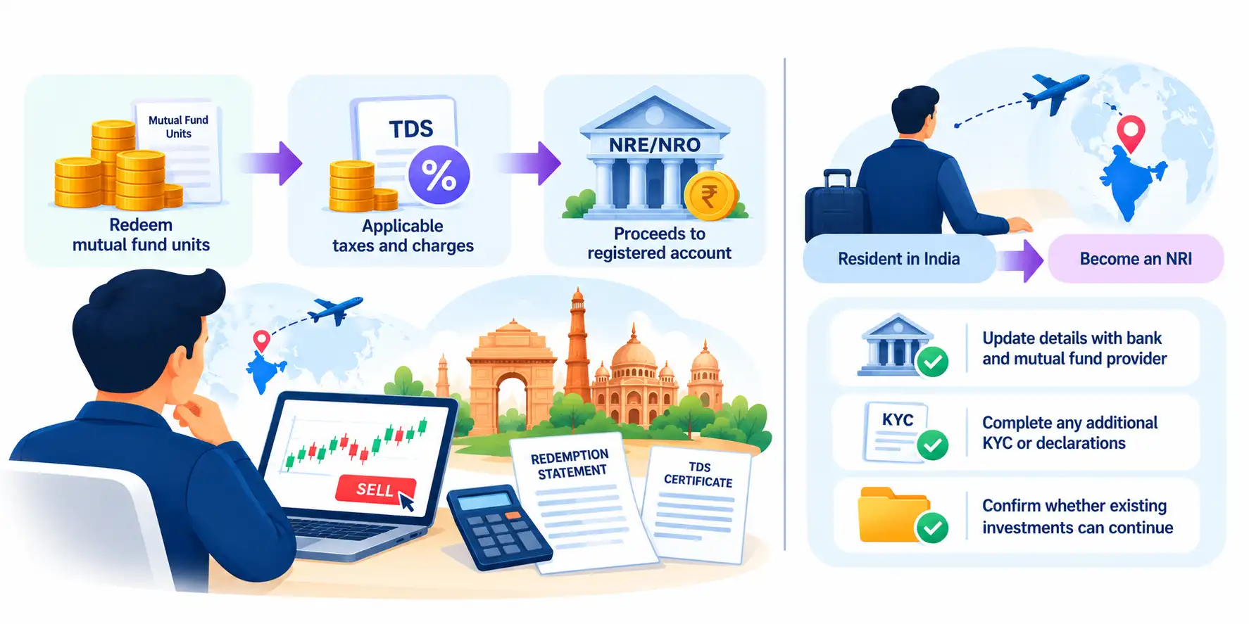 NRI Redeems a Mutual Fund