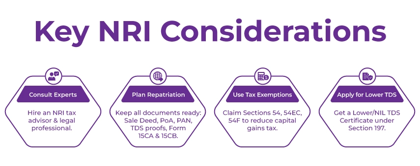 infographic for key tips for selling property in india by NRIs 
