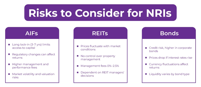 infographic for Risks to Consider for NRI investment 