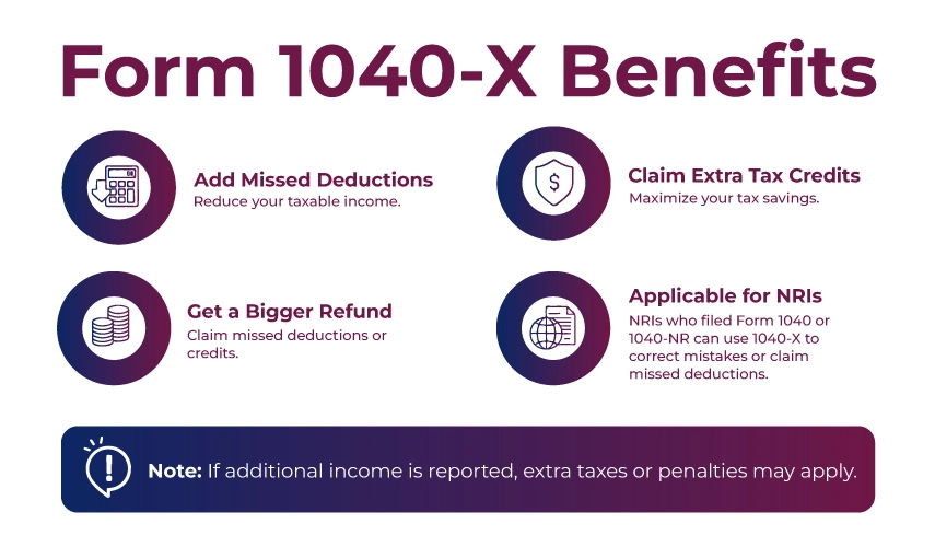 Form 1040-X Benefits