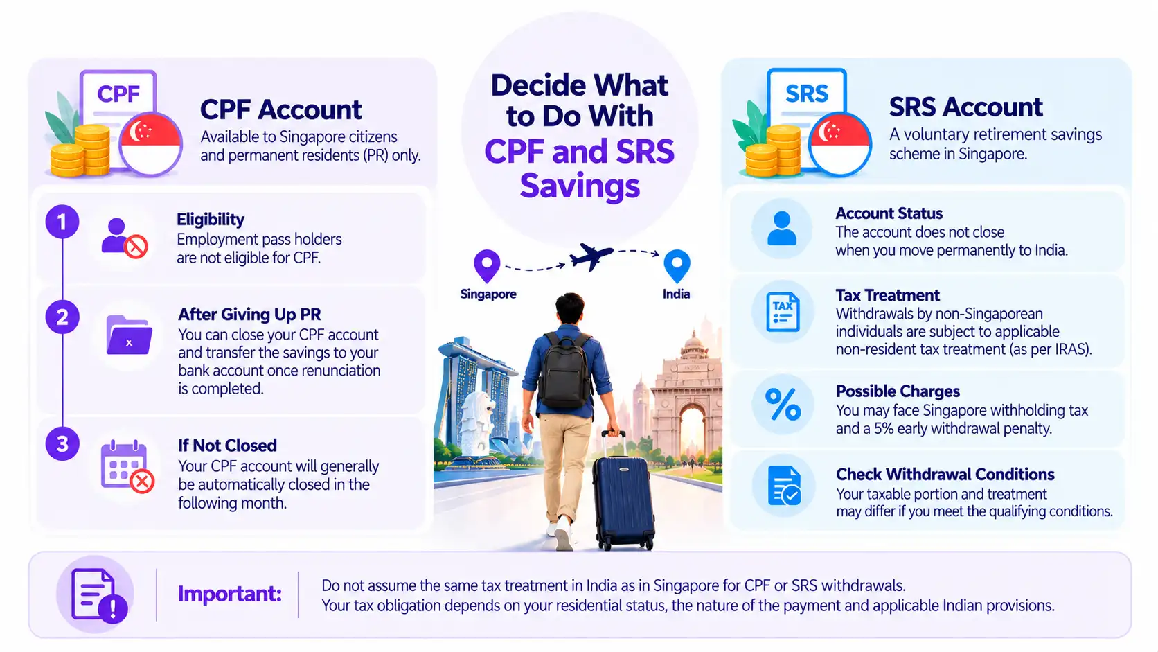 Decide What to Do With CPF and SRS Savings