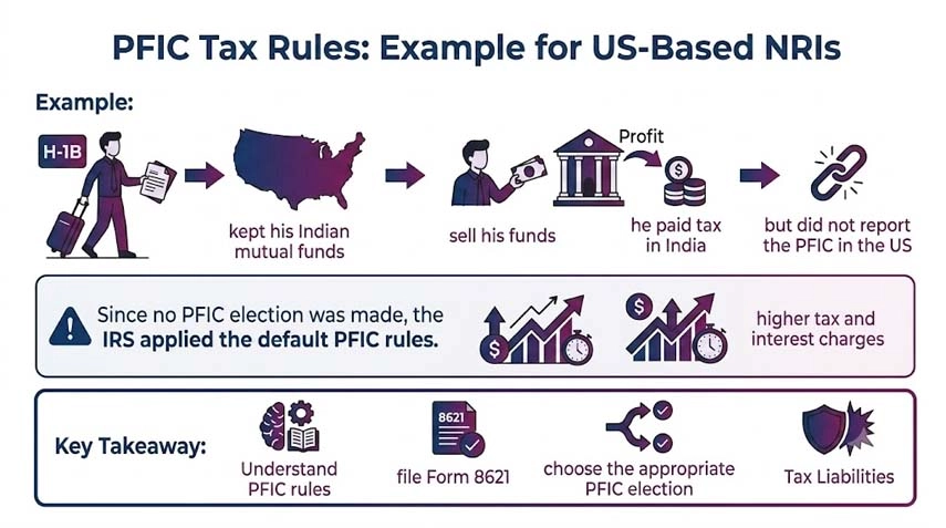 PFIC Tax Rules Explained for US-based NRIs with an Example