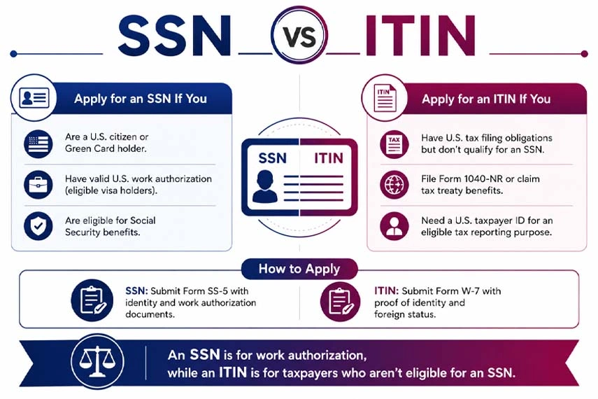 SSN vs ITIN