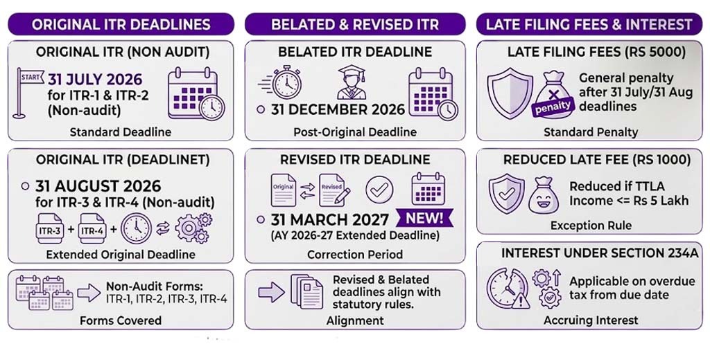TR Filing Deadlines For FY 2025-26