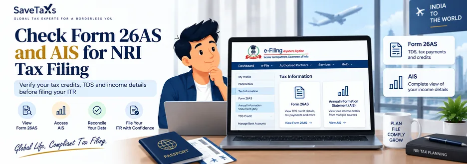 Check Form 26AS and AIS for NRI tax filing