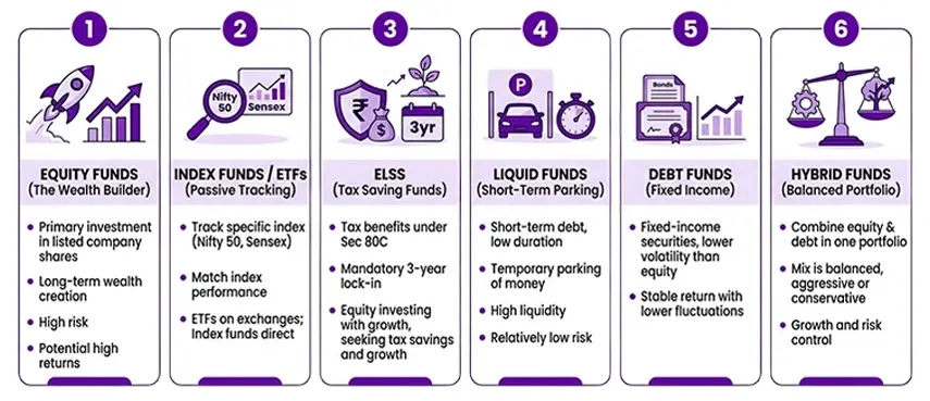 types of mutual funds an NRI
