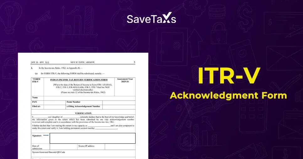 Form ITR-V