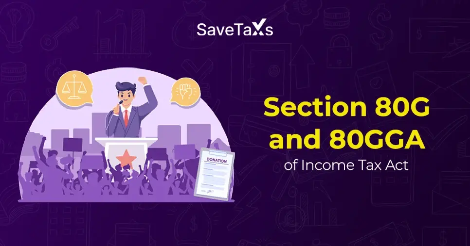 Donations Under Section 80G and 80GGA Of The Income Tax Act