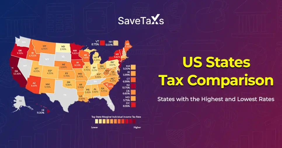 US States With Highest And Lowest Income Taxes